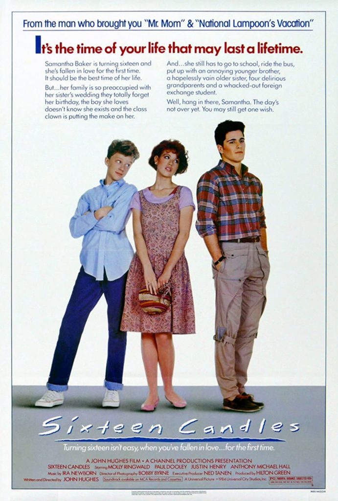 romantic movies 80s: sixteen candles